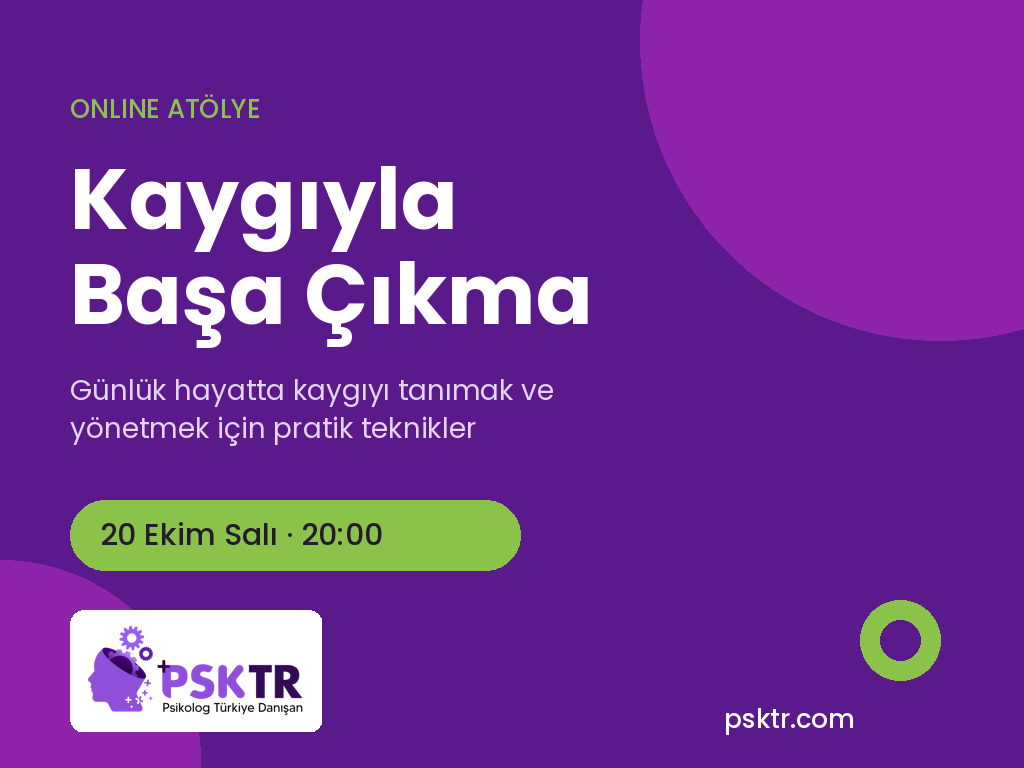 Kaygıyla Başa Çıkma Atölyesi afişi